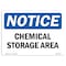 Signmission OSHA Notice, 3.5" Height, Chemical Storage Area Sign, 5" X 3.5", Landscape OS-NS-D-35-L-10569 - alternate 1